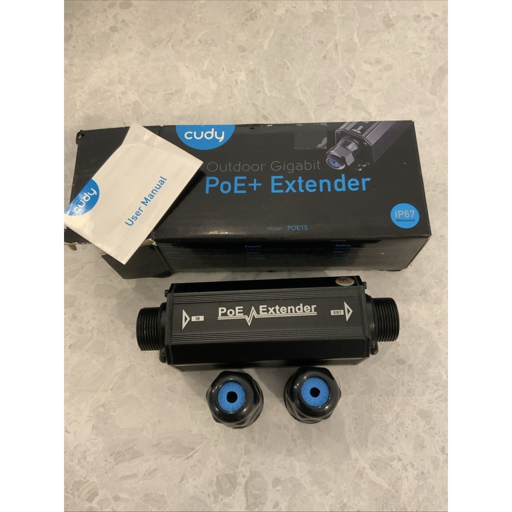 New Open Box Cudy PoE+ Extender POE15 Gigabit Outdoor IP67 10/100/1000Mbps